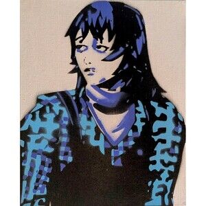 Mouthwashing Anya Spray Paint Art Piece